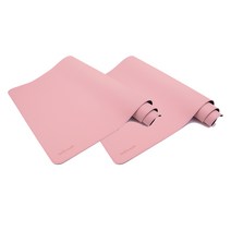 인디 대형 논슬립 데스크 매트 2p, 핑크