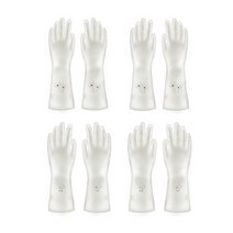 니트릴 고무장갑 S 아이보리 패턴 랜덤 발송, 소(S), 4세트