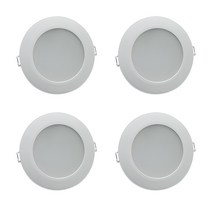 시그마 LED 슬림 다운라이트 10W 10~11cm, 전구색, 4개