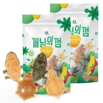 개님의상점 터틀 앤 크러커다일 반려 동물 덴탈 껌 90g, 치킨 + 고구마 혼합맛, 2개