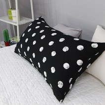 보몽드 플란넬 방울방울 대쿠션, 블랙