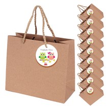 크라프트 쇼핑백 중형 10p + 그네부엉이택 10p, 혼합 색상