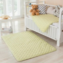 디유 순면 유아 누비 방수 패드, 그린, 1개