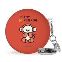 트라이코지 귀염뽀쨕 LG 톤플러스 프리 이어폰 하드케이스 + 고리, 시즌1 몽키키키