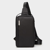 지니얼 남녀공용 무지 지퍼 슬링백