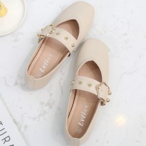 마켓A 유니크 포인트 메리 제인 플랫 슈즈