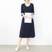 팡팡샵 T 긴 소매롤업 원피스 임부복