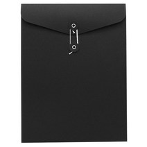도나앤데코 로그 아일렛 종이봉투 세로형 블랙, L, 10개