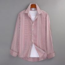 고스트리퍼블릭 남성용 트리플 스트라이프 긴팔 셔츠 MSH-550