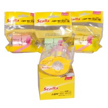 스칼라 메모테이프 24mm 4종, 혼합색상, 1개