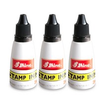 샤이니 불변잉크 3p, 먹색, 28ml