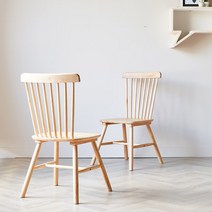 제이픽스 레이즈 원목 디자인 식탁의자 2p, 내츄럴