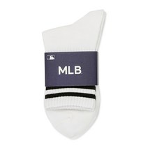 MLB 남성용 투라인 중목 양말 3족 세트