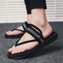콩 남성용 K SHOES 스트라이프 밴드 샌들