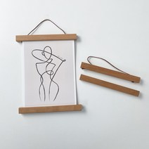 케이트가든 행잉 우드 프레임 액자 4p, 메이플
