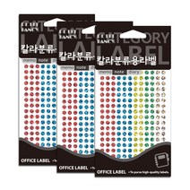 칼라 분류용 라벨 스티커 20-HR306A 7p, 혼합색상, 3개