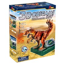 빅드림 움직이는 3D 입체퍼즐 DIY 모형 티라노사우루스, 15피스, 혼합색상