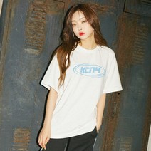 키치니 여성용 로고 반팔 티셔츠