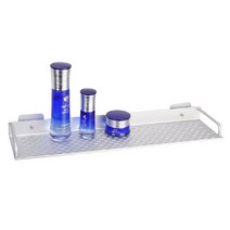 또사자 일자형 다용도 욕실선반 60 x 12 x 3.8 cm, 실버, 1개