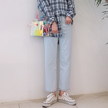 오키진 여성용 언제나 반배기 청바지