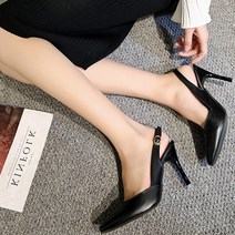 스트랩 포인트 슬링백 힐 10.5cm ST9900