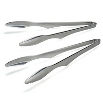러쉬 스테인레스 고기집게 대형 + 중형 세트, 1세트