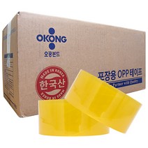 오공 중포장 투명 박스테이프 아크릴타입 48mm x 70m, 40개
