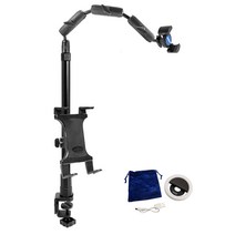 ARKON 크리에이터스 번들 방송용 수직촬영 클램프 거치대 태블릿 스탠드 CLAMPRCB, 블랙, 1개