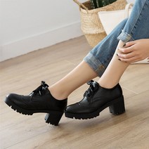 JCP 여성용 레이스업 옥스포드 로퍼 + 구두끈