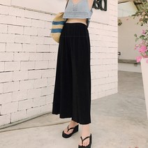 임산부 와이드 9부 팬츠