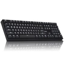 COX 게이트론 기계식 게이밍 LED 키보드, 일반형, CK108(저소음 황축), 바디(블랙), 키캡(다크그레이)