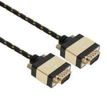 저스트링크 디옵텍 HDMI to VGA 골드 메탈 모니터케이블 JUSTLINK-HDRC018, 1개, 1.8m