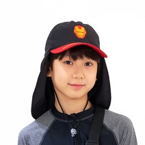 마블 아이언맨 논스판 아동 플랩캡