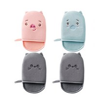 블럭마트 욕실 목욕 타월장갑 브러쉬, 랜덤발송, 4개