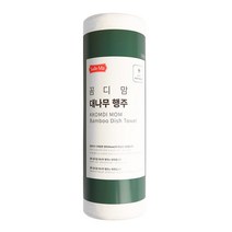 샐마 꼼디맘 대나무 행주 롤타입 딥그린, 50개입, 1개