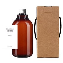 공병 ARB520 갈색 520ml + 캡 실버 + 박스 + 스티커 N2 세트, 1세트