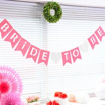 파티해 펠트 브라이드 투 비 가랜드, 핑크