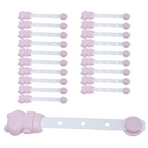 블럭마트 주방 냉장고 서랍 다기능 잠금장치, 핑크, 20개
