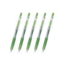 파이롯트 주스 젤잉크펜 0.38mm LJU-10UF, 리프그린, 5개
