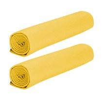 블럭마트 반려동물 심플 타월 2p, 옐로우