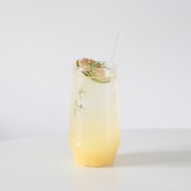 코지테이블 홈카페 내열 디자인 유리컵 엣지 하이볼 글라스 425ml, 4개