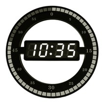 LED 아날로그 벽시계, 혼합색상
