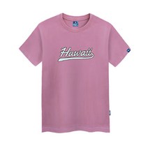 진마니아 하와이 라운드 남녀공용 빅사이즈 반팔티 TS-319