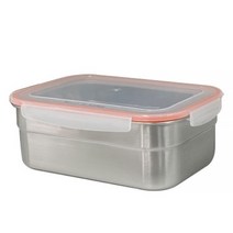 올품락 직사각 밀폐용기 8호 3000ml 오렌지, 1개, 단품