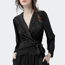 포플러앤씨 아르미에 랩 블라우스
