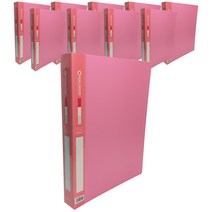 PP 링 바인더 3공 1, 분홍, 10개