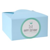 레이스박스 100p + 첫돌 스티커 파스텔 민트 100p, 블루, 1세트