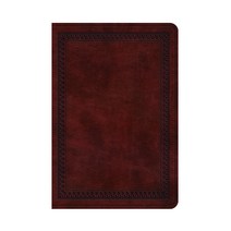 ESV : Value Large Print Compact Bible (TruTone / Mahogany / Border Design), CrosswayBooks