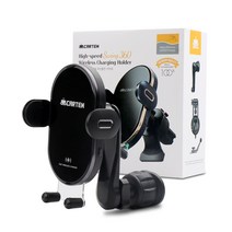 카템 스윙360 차량용 고속 무선충전 거치대 세트 15W X1, 1세트, 블랙