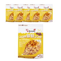 참좋은간식 그대로 말랑 큐브타입 강아지 간식 250g, 큐브고구마, 250ml, 6개